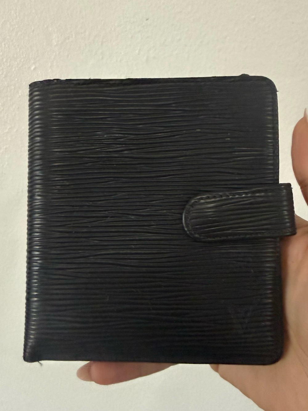 Louis Vuitton Black Epi Leather Card Holder Wallet